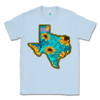 Dusty Blue Sunflower Turquoise Texas Classic Tee - Bettercallsaul