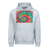 Heather Grey tie dye leopard cowhide glitter background Urban Hoodie - Artiststas