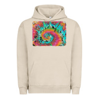Pigment French Oak tie dye leopard cowhide glitter background Urban Hoodie - Artiststas