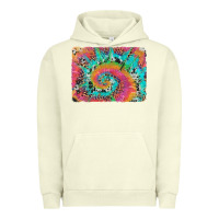 Pigment Pistachio tie dye leopard cowhide glitter background Urban Hoodie - Artiststas