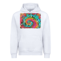 White tie dye leopard cowhide glitter background Urban Hoodie - Artiststas