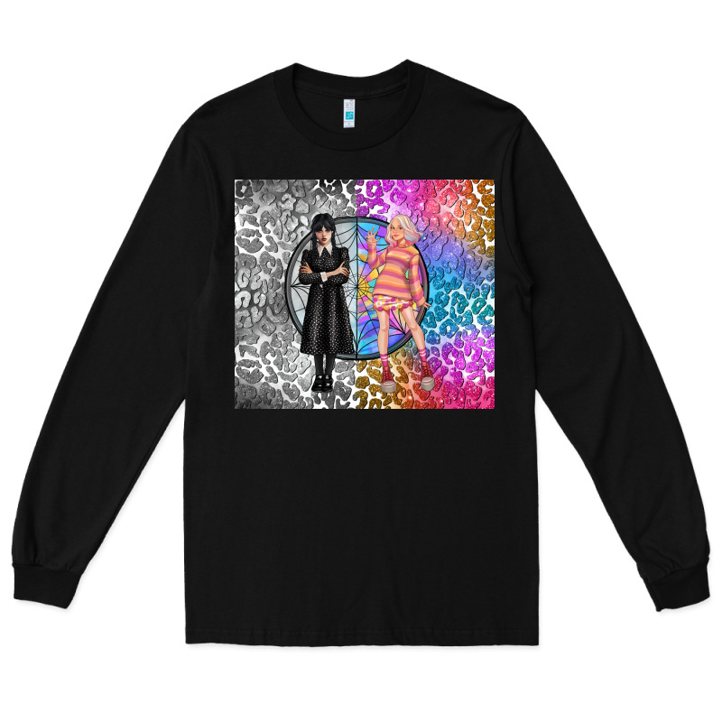 Gothic Girl And Colorful Girl Best Friends Long Sleeve Tee by TumblerDesignByShophia | Teevron