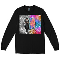 Black gothic girl and colorful girl best friends Long Sleeve Tee - TumblerDesignByShophia