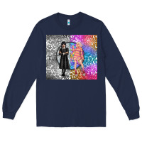Navy gothic girl and colorful girl best friends Long Sleeve Tee - TumblerDesignByShophia