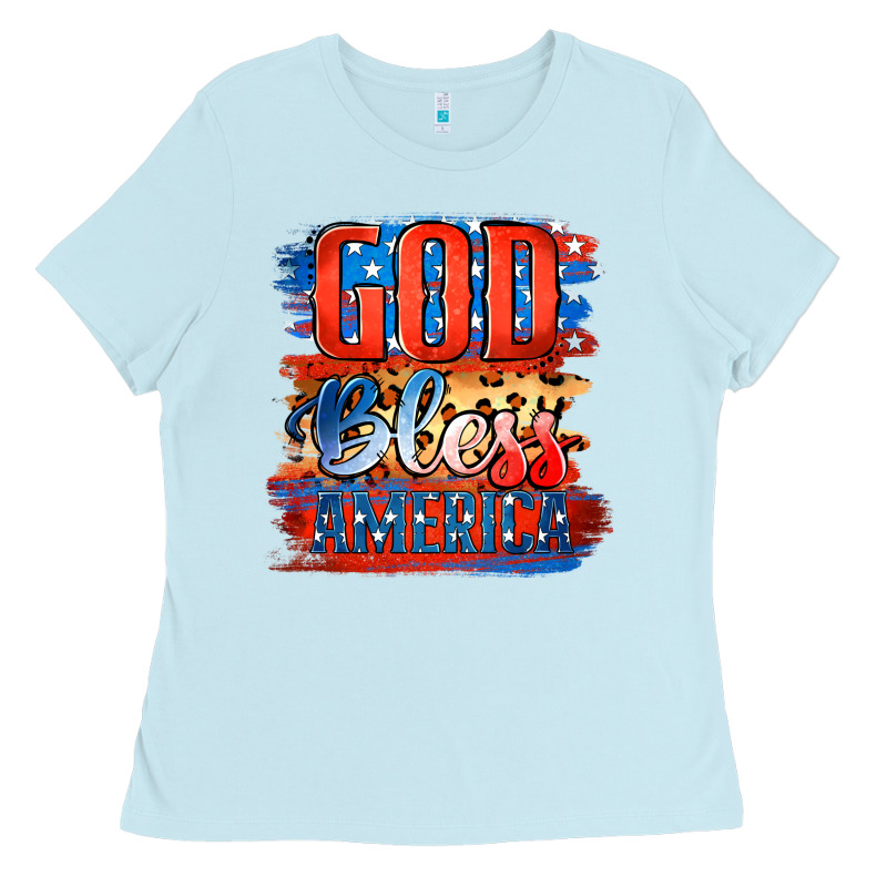 God Bless America Ladies Tee by Jasminsmagicworld | Teevron