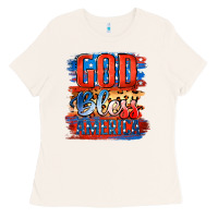Bone God Bless America Ladies Tee - Jasminsmagicworld
