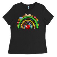 Black school rainbow Ladies Tee - NancyCooperArtShop