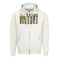 Oatmeal Heather Easter Mini Zipper Hoodie - BundleAndBundleShop