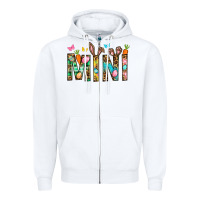 White Easter Mini Zipper Hoodie - BundleAndBundleShop
