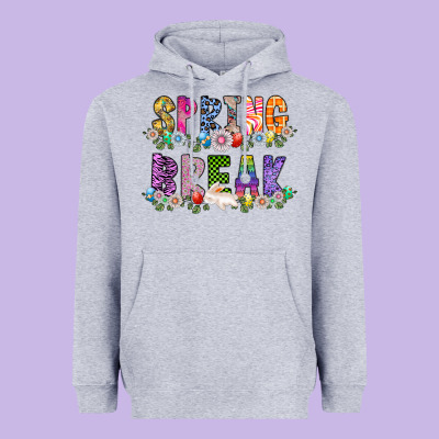 Spring Break Heavyweight Hoodie Designed By Cowhidedigitalart