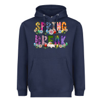 Navy SPRING BREAK Heavyweight Hoodie - CowhideDigitalArt