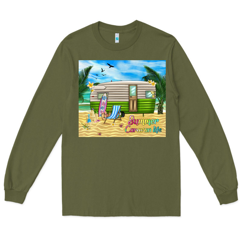 Summer Caravan Life Long Sleeve Tee by TumblerDesignByShophia | Teevron