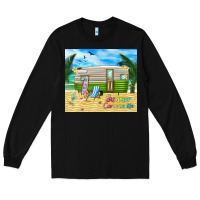 Black summer caravan life Long Sleeve Tee - TumblerDesignByShophia