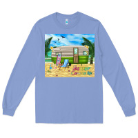 Colony Blue summer caravan life Long Sleeve Tee - TumblerDesignByShophia