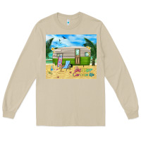 Mushroom summer caravan life Long Sleeve Tee - TumblerDesignByShophia