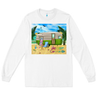 White summer caravan life Long Sleeve Tee - TumblerDesignByShophia