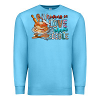 Ocean Blue cooking is love made edible Premium Sweatshirt - CowhideDigitalArt