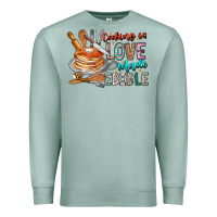 Cooking Is Love Made Edible Premium Sweatshirt | Teevron