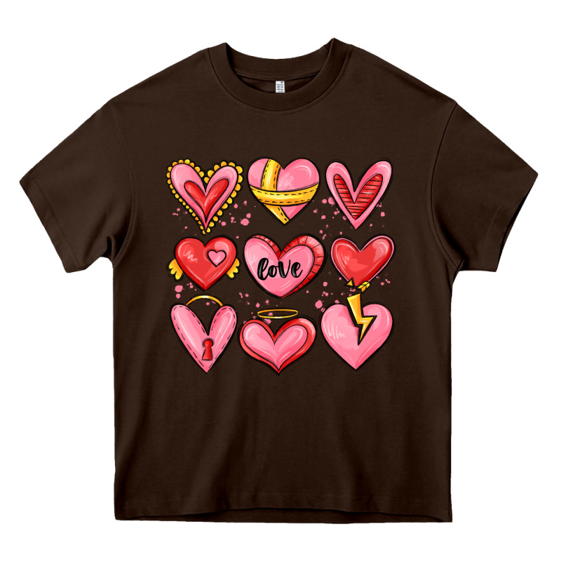 Sketch Hearts Heavy Core Tee by MaliasSmallBusiness | Teevron