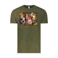 Vintage Olive western farm animals Vintage Tee - RanaPortraitStore