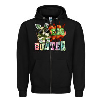 Black egg hunter Zipper Hoodie - FaDigitalArtStudio
