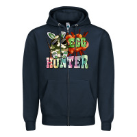 Navy egg hunter Zipper Hoodie - FaDigitalArtStudio