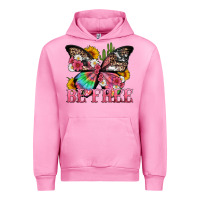 Fuchsia Pink be free with butterfly and cactus flowers Urban Hoodie - Artiststas