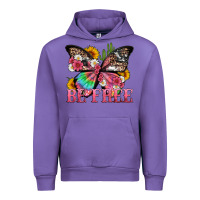 Tulip be free with butterfly and cactus flowers Urban Hoodie - Artiststas