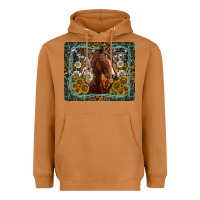 Meerkat Western Horse Mouse Pad Heavyweight Hoodie - CowhideDigitalArt