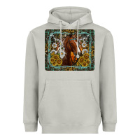 Moon Dust Western Horse Mouse Pad Heavyweight Hoodie - CowhideDigitalArt