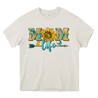 Cream mom life Heavy Core Tee - NancyCooperArtShop
