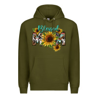Army Green Blessed mom Mother's Day Premium Hoodie - FaDigitalArtStudio