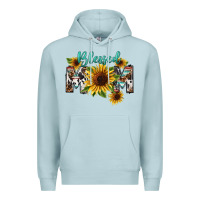 Blue Mist Blessed mom Mother's Day Premium Hoodie - FaDigitalArtStudio