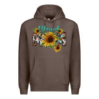 Coffee Blessed mom Mother's Day Premium Hoodie - FaDigitalArtStudio