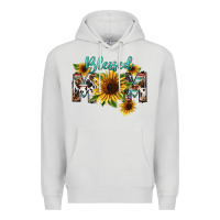 Dove Grey Blessed mom Mother's Day Premium Hoodie - FaDigitalArtStudio