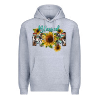 Heather Grey Blessed mom Mother's Day Premium Hoodie - FaDigitalArtStudio