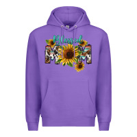 Purple Blessed mom Mother's Day Premium Hoodie - FaDigitalArtStudio
