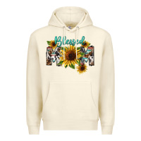 Sandshell Blessed mom Mother's Day Premium Hoodie - FaDigitalArtStudio