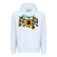 White Blessed mom Mother's Day Premium Hoodie - FaDigitalArtStudio