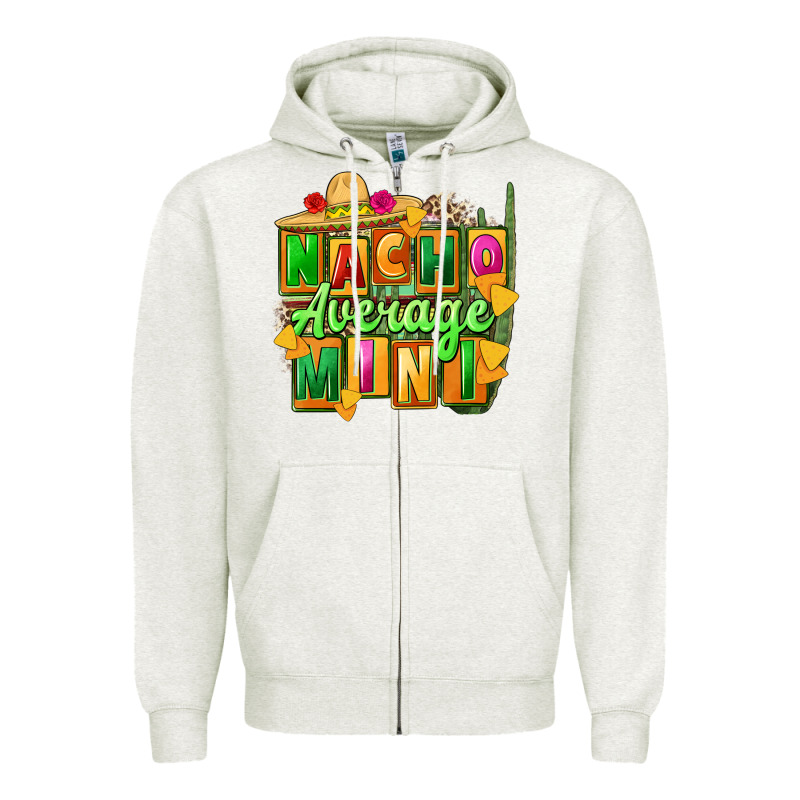 Nacho Average Mini Zipper Hoodie by FaDigitalArtStudio | Teevron