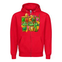 Red nacho average mini Zipper Hoodie - FaDigitalArtStudio