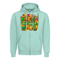 Seafoam nacho average mini Zipper Hoodie - FaDigitalArtStudio