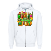 White nacho average mini Zipper Hoodie - FaDigitalArtStudio