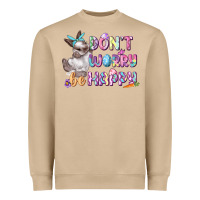 Mushroom Don't worry be happy Easter Heavyweight Sweatshirt - CowGirlArtShop