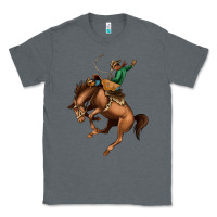 Charcoal Heather Bucking Bronco Rodeo Classic Tee - Bettercallsaul