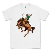 White Bucking Bronco Rodeo Classic Tee - Bettercallsaul