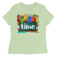 Matcha school time Ladies Tee - NancyCooperArtShop