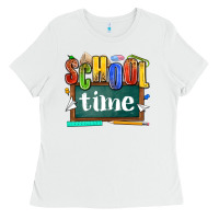 White school time Ladies Tee - NancyCooperArtShop