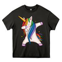 Asphalt dabbing unicorn Heavy Core Tee - MaliasSmallBusiness