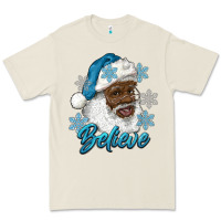 Bone winter christmas african american santa believe Premium Tee - RanaPortraitStore